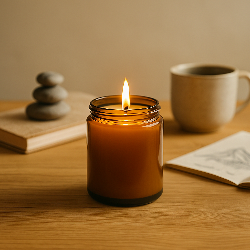 Stone Path Candle | Clarity - Cotton Blossoms + Linen